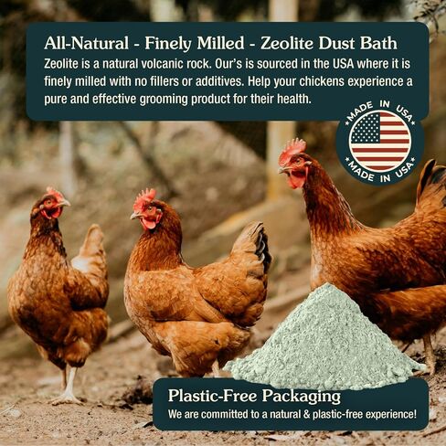 Zeolite Chicken Dust Bath, 6 lb, Natural Mineral Dust Bath for Chickens in Saudi Arabia
