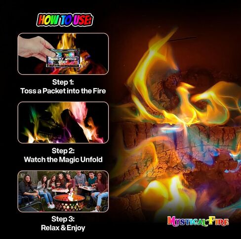 Mystical Fire Merlin’s Fire Color Changing Packets Fire Color Packets 12pk in Saudi Arabia
