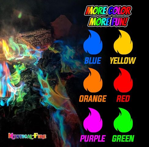Mystical Fire Merlin’s Fire Color Changing Packets Fire Color Packets 12pk in Saudi Arabia