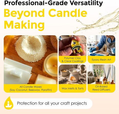 Liquid UV Inhibitor for Candles, Wax Melts, Resin, Epoxy & Coatings, 1 oz in Saudi Arabia