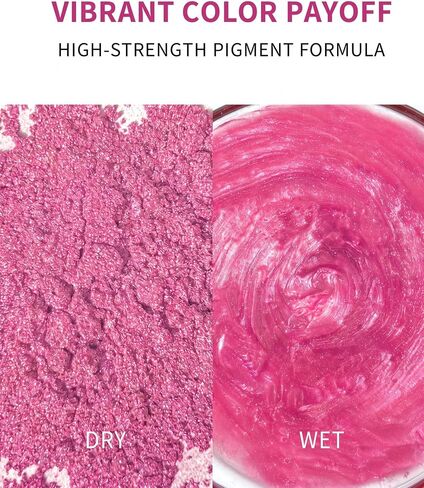 Mica Powder for Epoxy Resin, Premium Pearlescent Pigment Powder for Resin Art, Dye, Nail Polish, Paint, Candle Making, Soap Making, Bath Bombs, DIY Cosmetics - Pink (50g / 1.76oz) in Saudi Arabia