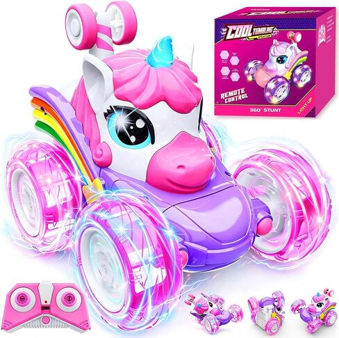 Unicorn Remote Control Car Toys for Girl, Unicorn Toy for Toddlers Ages 3+ in Kuwait