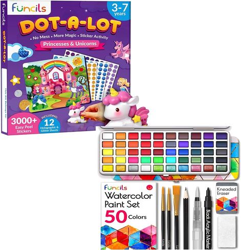 Bundle of Funcils Dot Art Activity and Watercolor Paint Set in Saudi Arabia