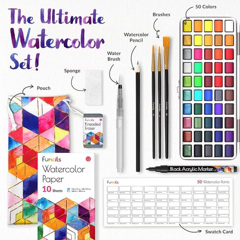 Bundle of Funcils Dot Art Activity and Watercolor Paint Set in Saudi Arabia