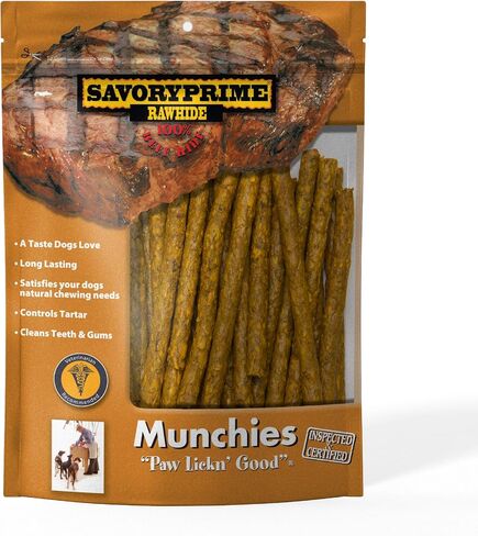 Savory Prime 100-Pack Basted Twist Sticks, 5-Inch, Brown in Kuwait