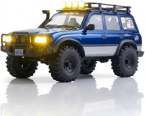 EAZYRC FMS FCX10 LC80 1/10 Brushless RC Crawler, Official Toyota Licensed RC Rock Crawler 4x4, High Torque 1/10 Brushless RC Truck with 2-Speed Transmission, Professional Brushless RC Car for Adult in Kuwait