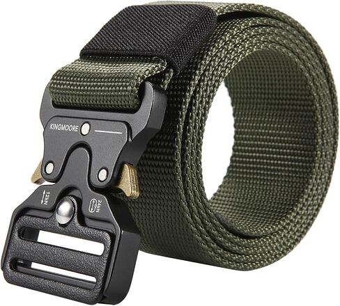 KingMoore Men's Tactical Belt Heavy Duty Webbing Belt Adjustable Military Style Nylon Belts in Kuwait