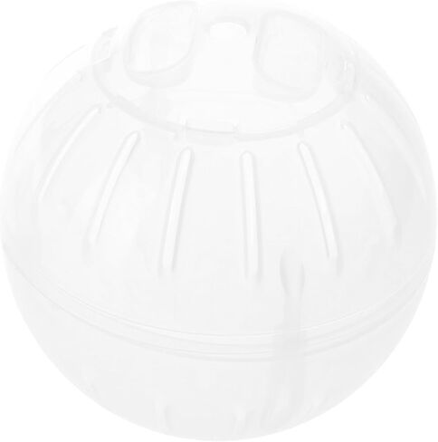 1Pc White-Transparent Plastic Silent Hamster Ball, Exercise Ball for Small Animals, Spinner Hamster Running for Sugar Gliders Small Mice Gerbils Hamsters (Diameter 10 cm in Kuwait
