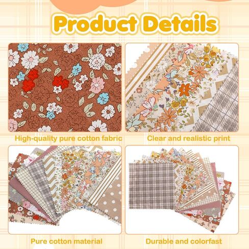 Quilt Squares 5x5, 84 Pack Charm Pack Fabric 5 Squares PreCut Quilting Squares Multicolor Charm Packs for Quilting 5 Inch (Floral Style) in Saudi Arabia