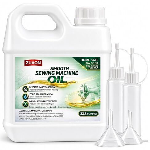 33.8oz Sewing Machine Oil Kit, Machine Lubricating Oil with Refill Bottles and Funnels for Sewing Machines Moving Parts, Sergers, Overlock, Embroidery Machines, Textile Machines, Sewing Supplies in Kuwait