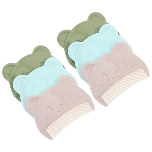 6pcs Cradle Cap Comb, Fine Tooth Plastic Bear Shaped Hair Grooming in Kuwait