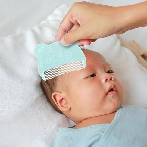 6pcs Cradle Cap Comb, Fine Tooth Plastic Bear Shaped Hair Grooming in Kuwait