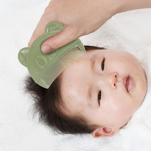 6pcs Cradle Cap Comb, Fine Tooth Plastic Bear Shaped Hair Grooming in Kuwait