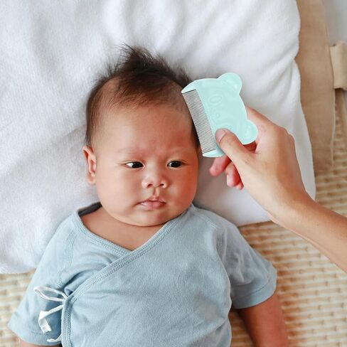 6pcs Cradle Cap Comb, Fine Tooth Plastic Bear Shaped Hair Grooming in Kuwait