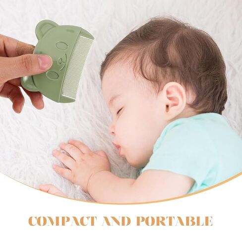 6pcs Cradle Cap Comb, Fine Tooth Plastic Bear Shaped Hair Grooming in Kuwait