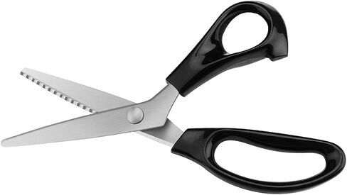 Pinking Shears 9-Inch, Fixinus Zig Zag Scissors for Fabric, Stainless Steel, Professional Handheld Dressmaking, Sewing, Quilting, and DIY Crafting in Kuwait