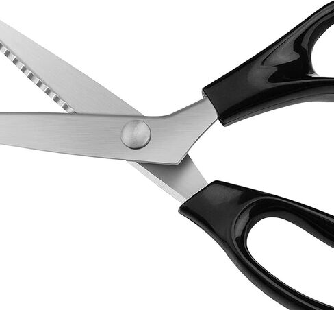 Pinking Shears 9-Inch, Fixinus Zig Zag Scissors for Fabric, Stainless Steel, Professional Handheld Dressmaking, Sewing, Quilting, and DIY Crafting in Kuwait