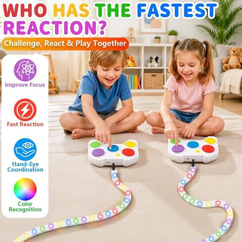 Fast Push Handheld Game for Kids, Light Up Color Matching Reflex Game in Kuwait