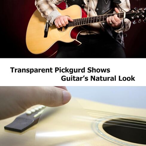 Healingshield Premium Acoustic Guitar Pickguard Style Type Clear Matt in Kuwait