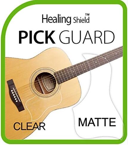 Healingshield Premium Acoustic Guitar Pickguard Style Type Clear Matt in Kuwait