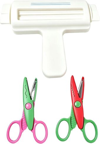 6.7 Inches Paper Crimper for Chip Bags Crafting With 2Pcs Serrated Scissors in Kuwait