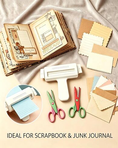 6.7 Inches Paper Crimper for Chip Bags Crafting With 2Pcs Serrated Scissors in Kuwait