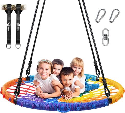 Trekassy 45" Spider Web Saucer Tree Swing with Swivel for Kids & Adults in Saudi Arabia