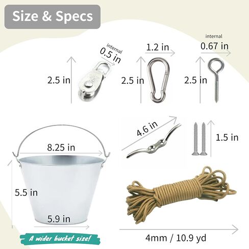 DIY Treehouse Bucket Pulley Kit for Kids in Kuwait