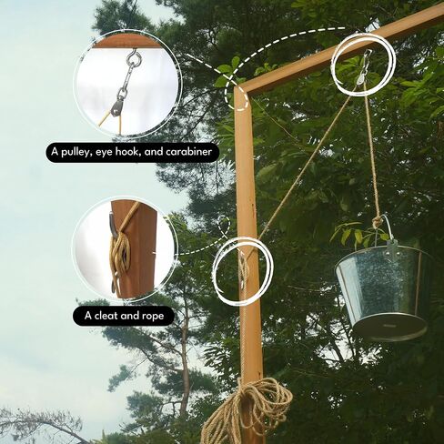 DIY Treehouse Bucket Pulley Kit for Kids in Kuwait