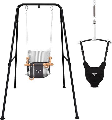 2 in 1 Baby Swing & Baby Jumper, Indoor and Outdoor, Foldable Stand in Kuwait