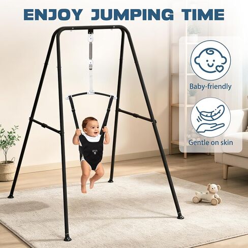 2 in 1 Baby Swing & Baby Jumper, Indoor and Outdoor, Foldable Stand in Kuwait