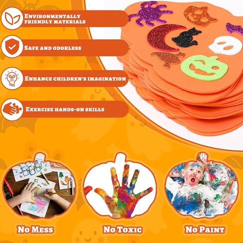 RICEDUO Halloween Crafts Kit for Kids, Make You Own Halloween Pumpkins Kits in Saudi Arabia