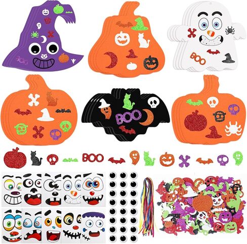 290Pcs Halloween Crafts for Kids, Make You Own Halloween Ornaments in Saudi Arabia