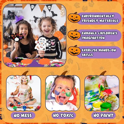 290Pcs Halloween Crafts for Kids, Make You Own Halloween Ornaments in Saudi Arabia