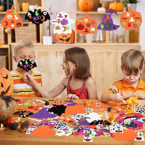 290Pcs Halloween Crafts for Kids, Make You Own Halloween Ornaments in Saudi Arabia