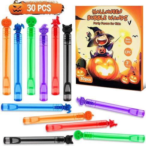 Halloween Party Favors Mini Bubble Wands 30PCS Halloween Goodie Bag Stuffer in Kuwait