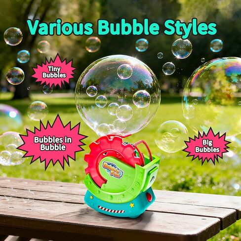 Bubble Machine for Toddlers Kids & Pets with 8oz Safe Solution in Kuwait