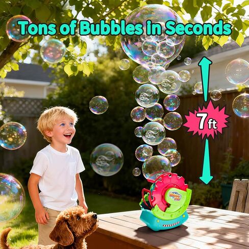 Bubble Machine for Toddlers Kids & Pets with 8oz Safe Solution in Kuwait
