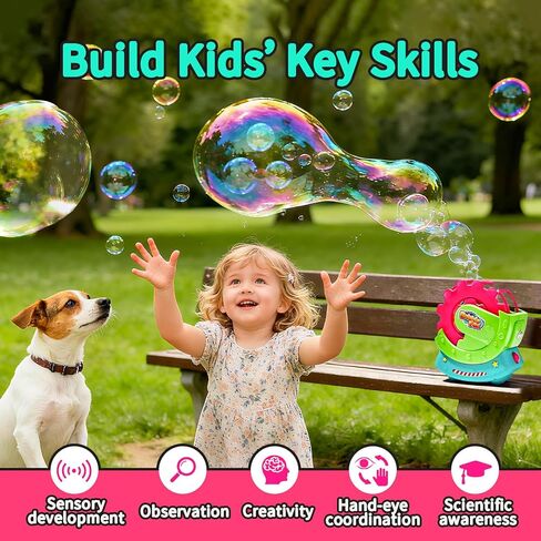Bubble Machine for Toddlers Kids & Pets with 8oz Safe Solution in Kuwait