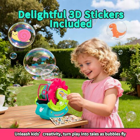Bubble Machine for Toddlers Kids & Pets with 8oz Safe Solution in Kuwait