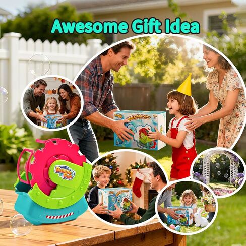 Bubble Machine for Toddlers Kids & Pets with 8oz Safe Solution in Kuwait