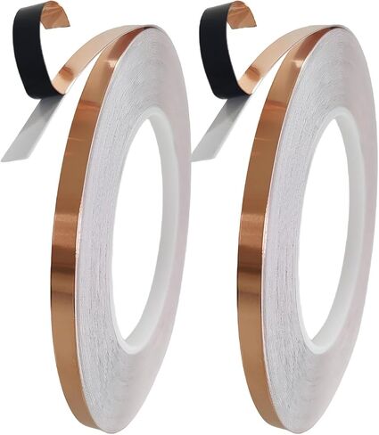 Black Backed Copper Foil Tape for Stained Glass, 36 Yards (2 Rolls) in Kuwait