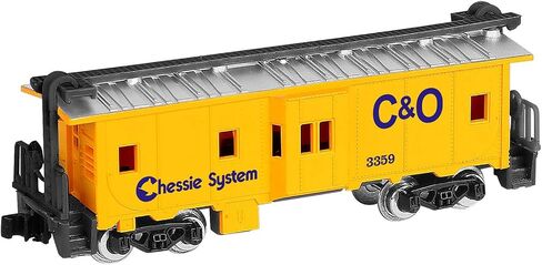 Railway Freight car Model，1：160 Scale,N Scale Bay Window Caboose with Metal Wheels，Train Track Accessories, 125mm x 30mm in Kuwait