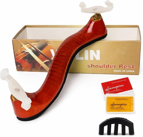 Adjustable Solidwood Violin Shoulder Rest with Collapsible for 3/4 4/4 Violin Fiddle and 12" 13" Viola (3/4 or 4/4 Violin Shoulder Rest) in Kuwait