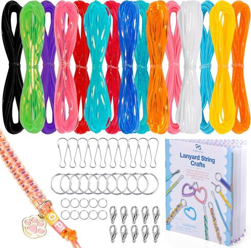 PP OPOUNT Lanyard String for Adults Fall Crafts, Gimp String for Keychain in Saudi Arabia
