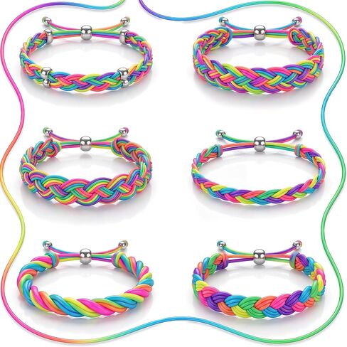LOKEME 1mm Stretchy Bracelet String,165 FT Rainbow Color in Kuwait