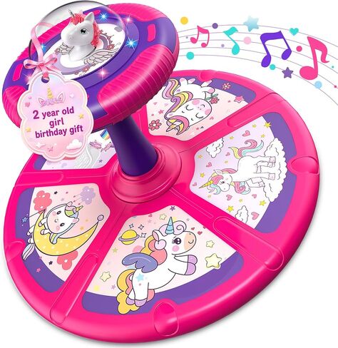 Flooyes Sit and Spin Toys for Girls 2 Years Old, 18.9" Large Base in Kuwait
