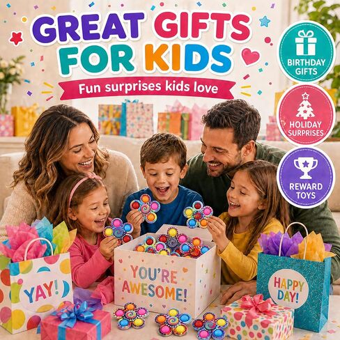 Pop Fidget Spinner 9 Pack, Classroom Prizes Halloween Goodie Bags Stuffers in Saudi Arabia