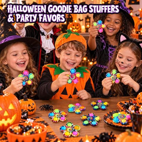4Pcs Fidget Spinner, Pop Fidget Spinners Kids, Halloween Fidget Toys Bulk in Kuwait