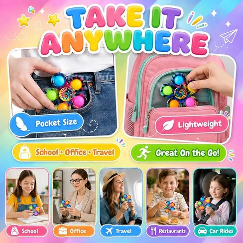 4Pcs Fidget Spinner, Pop Fidget Spinners Kids, Halloween Fidget Toys Bulk in Kuwait